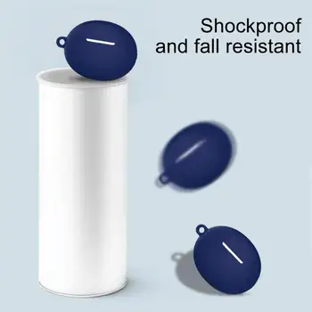 Anti-slip Bluetooth Slušalke Mehka Silikonska Zaščitna torbica z Carabiner Shranjevanje Lupini za Huawei Freebuds 4i 1345