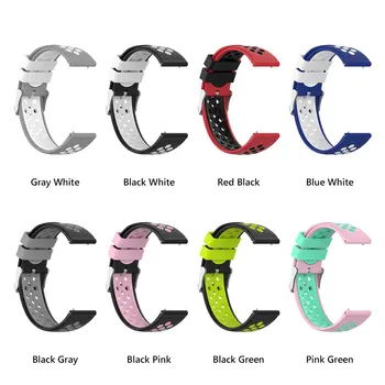 Silikonsko Barvo Spopad Pašček za Zapestje Modna Zapestnica 2-Barvni Watchband za Huawei Watch 3/3 Pro/GT2/GT Watch Dodatki 144238