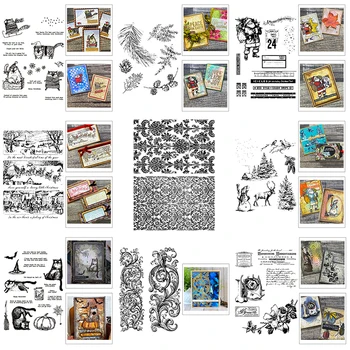 2021 Nove Božič Steampunk Pečat Jasno Žig Za DIY Izdelavo angleške Besede voščilnico Album Scrapbooking Št Rezanje Kovin Matrice 1581