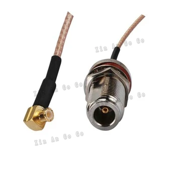 Tovarno prodajo RF Koaksialni kabel N MCX konektor N ženski MCX moški desni kotni Vtič RG316 Podaljšek kabla 15 cm brezplačno shipp 1724