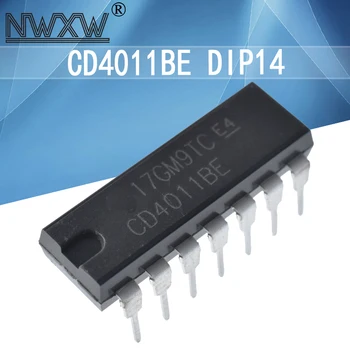 10pcs/veliko CD4011 CD4011BE DIP14 TC4011 štiri-način 2 vhodna NAND vrata logičnega čipa naravnost plug 2197