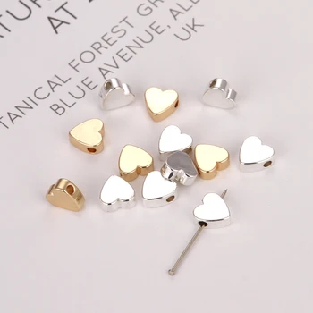 10 v obliki srca kroglice Valentinovo v obliki srca distančnik kroglice obesek za nakit, izdelava zapestnice in ogrlice DIY obrti 307