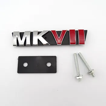 3D MKVII avto rešetka Žara Emblem in zadnji tovornjak Chrome Rdečo Značko Avto Nalepke za VW Golf MK7 3102