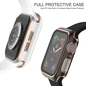 Steklo+Cover Za Apple Watch Primeru, 44 mm 40 mm 42mm 38 mm iWatch serije Mp 6 5 4 3 2 odbijača+Zaščitnik Zaslon apple watch Dodatki 3464
