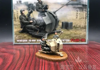1:72 die-cast smolo model nemške protiletalske pištolo scene model 2 barvo znakov smolo vojak model brezplačna dostava 3907
