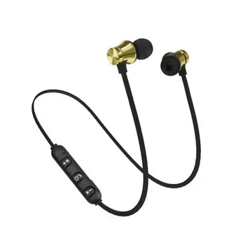 Brezžične Bluetooth Slušalke z Magnetnim Šport Čepkov, ki Teče Glasbo, Slušalke, Telefon Neckband Zmanjšanje Hrupa Pametni telefon, slušalke 4220