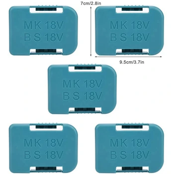 10Pcs Baterije, Shranjevanje Rack nosilca za Baterijo velja za Makita 18V Določitev Naprav(Črno-Modra) 4334