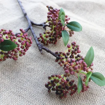 NOVO Berry veje Umetnih cvet plastični ponaredek rastlin za dom tabela centerpiece Dekoracijo Božič dekor jagode 4410