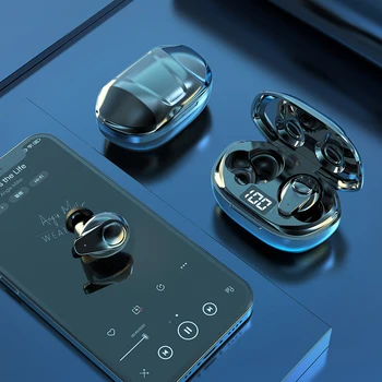 TWS Bluetooth Slušalke LED Digitalni Zaslon Gaming Slušalke Športne Nepremočljiva Čepkov Igralci 9D za Stereo Slušalke Z Mikrofonom 5081