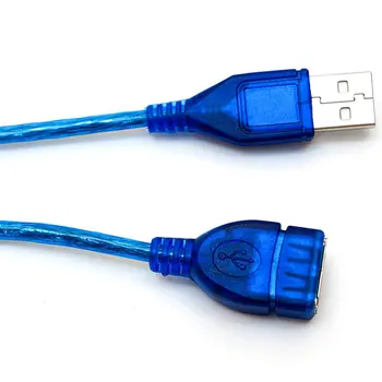 1/1.5/2/3M Anti-Motnje USB 2.0 Podaljšek USB 2.0 Moški Na USB 2.0 Ženski Podaljšanje Sinhronizacijo Podatkov Kabel Kabel Modra 5300