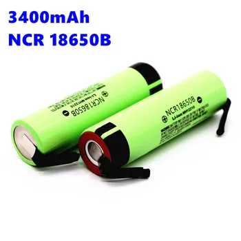 Prvotne Nuevo NCR 18650B 18650 Li-ion recargable de la batera de 3400 mAh 3,7 V par linterna/ali +DIY nquel pieza 5549