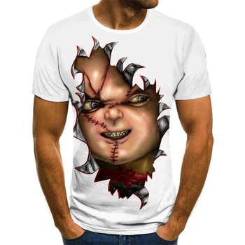 Moški Ženske T-shirt 3D Tisk T-shirt Poletje Priložnostne Kratek Rokav T-shirt XXS-6XL 562