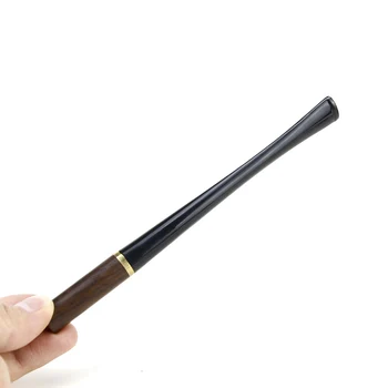 Visoka Kakovost Naravnost Cigaret Cevi 3mm Filter Ebony Lesa Kajenje Pipe 5.5 / 8 mm Cigaret Imetnik dim orodje 7389