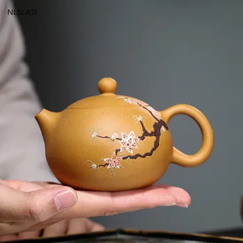 Kitajski Yixing čaj pot Boutique vijolično gline Xishi Čajnik Rude lepoto grelnik vode Centralnega ročno Teaware Čaj slovesnosti dobave 210ml 8746