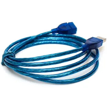 1/1.5/2/3-M Anti-motnje USB 2.0 Podaljšek USB 2.0 Moški-USB2.0 Ženski Podaljšanje Sinhronizacijo Podatkov Kabel Kabel Modra Standard 8832