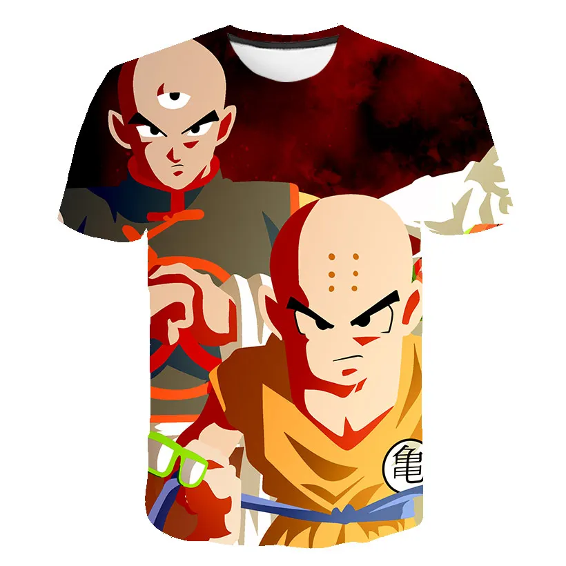 Harajuku Japonske Anime T-shirt 4-14 Leta Otroška Oblačila Kratek Rokav Poletje Risanka Shirt Tiskanje Otroci Tee Otroci Vrhovi Fantje T-shirt 5